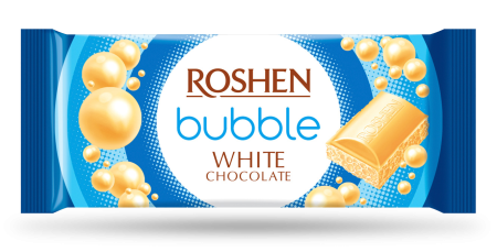 Dulciuri - Tablete Si Batoane Roshen Tableta aerata BUBBLE ciocolata alba 80 gr