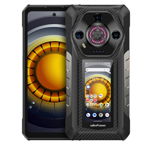 Telefoane Mobile - Telefon Ulefone Armor 33 Pro 5G Dimensity 7300X Dual Display 6.95-inch 120Hz IPS + 3.4-inch IPS 16GB RAM/512GB NFC Infrarosu Stereo 25500mAh IP68/IP69K Android 14