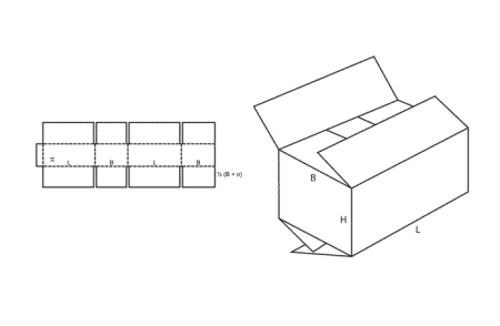 Cutii din carton ondulat - FEFCO 202