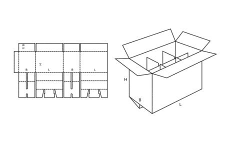 Cutii din carton ondulat - FEFCO 207