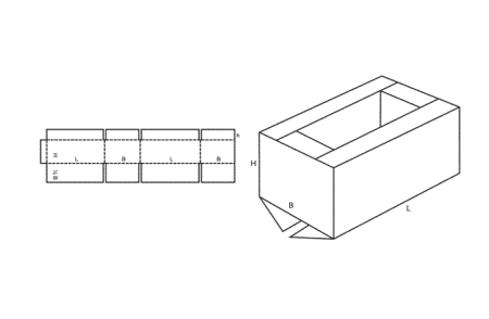 Cutii din carton ondulat - FEFCO 209