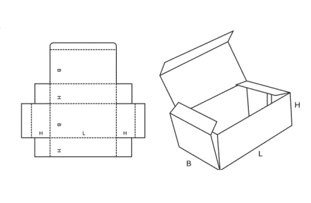 Cutii din carton ondulat - FEFCO 420