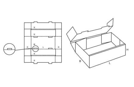 Cutii din carton ondulat - FEFCO 424