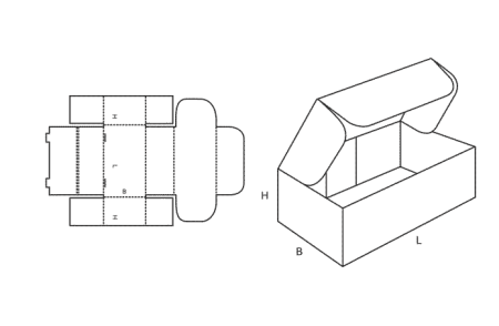 Cutii din carton ondulat - FEFCO 426