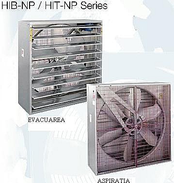 Ventilatoare Soler&Palau - VENTILATOR EXTRACTOR ELICOIDAL DE PERETE AGROZOOTEHNICE HIB-1000NP