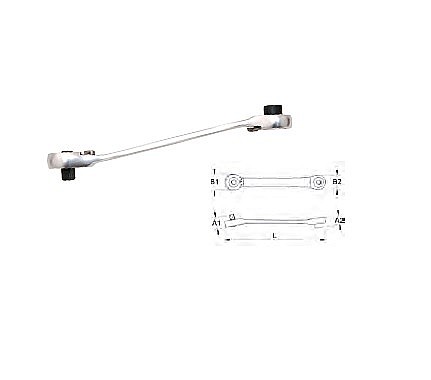 Truse de scule manuale - Antrenor 2×clichet pentru capete 1/4” şi bituri