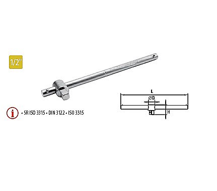Truse de scule manuale - Antrenor cu pârghie glisantă 1/2”