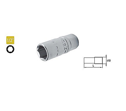 Truse de scule manuale - Capete chei tubulare pentru bujii 1/2” - SH 21