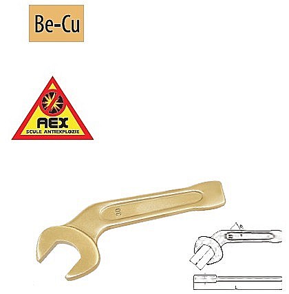 Chei fixe,AEX - Chei fixe de şoc îndoite la 45°- AEX, 55 mm
