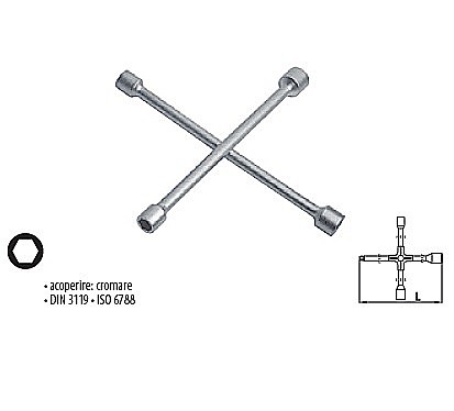 Chei diverse - Chei în cruce pentru  16×19×21×23