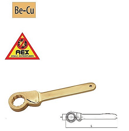 Chei inelare,AEX - Chei inelare cu clichet - AEX, 30mm