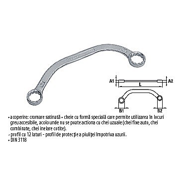 Chei inelare - Chei inelare semilună, SUPER 13x17