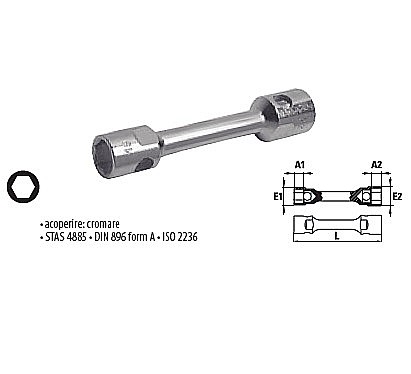 Scule Manuale - Chei tubulare duble din bară 36x41