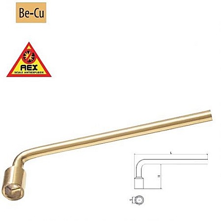 Chei tubulare,Anti EX - Chei tubulare simple cotite din bară - AEX, 6mm