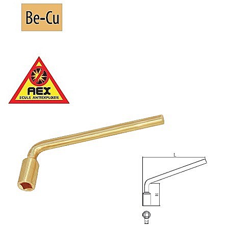 Chei speciale,AEX - Cheie pentru tuburi oxiacetilenă - AEX,3/8"