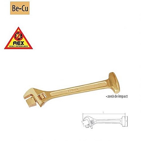 Chei reglabile,AEX - Cheie reglabilă cu rolă cu cap de ciocan -AEX,maxim 36mm