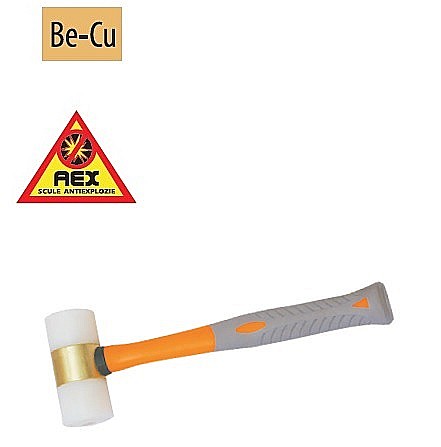 Ciocane,baroase AEX - Ciocane cu capete din masă plastică - AEX,L=400mm