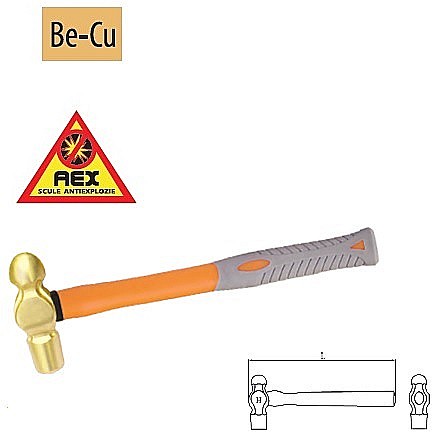 Ciocane,baroase AEX - Ciocane cu o faţă semirotundă - AEX, 680gr
