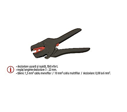 Patenti,clesti - Cleşte de dezizolat automat 205