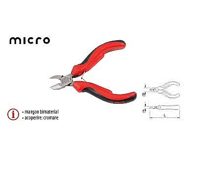 Patenti,clesti - Cleşte IL MICRO cu tăiş lateral 115