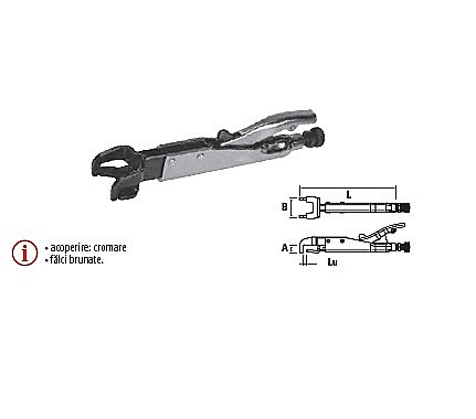 Patenti,clesti - Cleşte menghină axial pentru piese adiacente