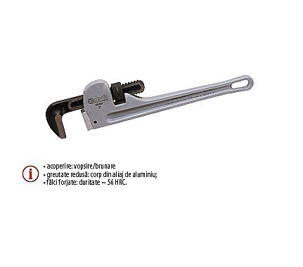 Clesti,Chei reglabile - Cleşti U.S. STILLSON pentru ţevi, corp din aliaj uşor 450