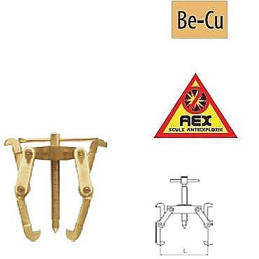 Scule Anti EX - Extractoare rulmenţi cu 2 braţe - AEX, Lmax=100mm
