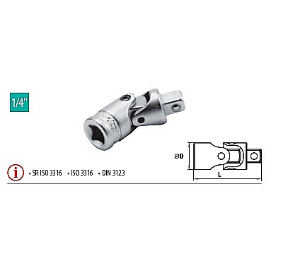Chei tubulare - Intermediar cardanic 1/4”
