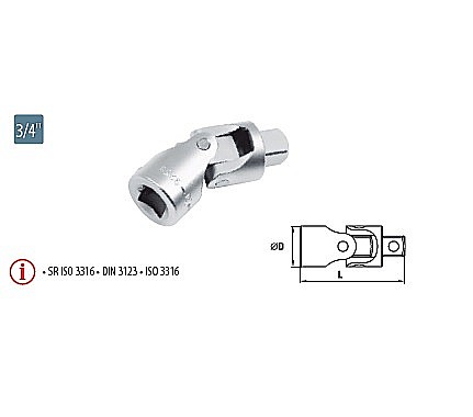 Truse de scule manuale - Intermediar cardanic 3/4”