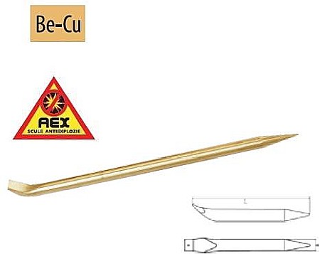 Pile,dalti,scule de mana AEX - Leviere ascuţite - AEX, 500x23mm