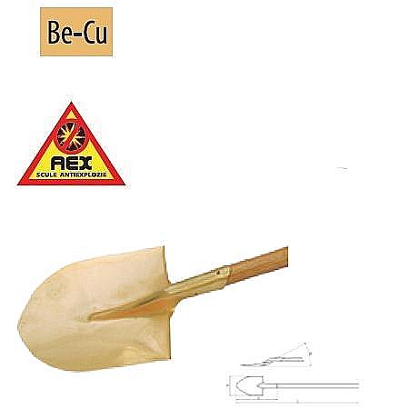 Scule Anti EX - Lopată rotundă cu coadă lungă - AEX