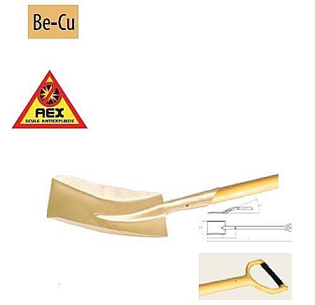 Scule Anti EX - Lopeţi pătrate cu coadă scurtă - AEX, B=175mm