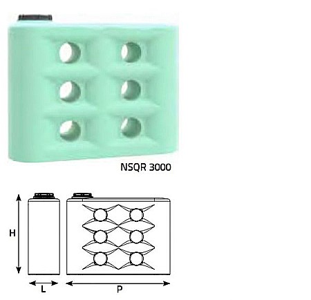 Rezervoare supraterane - Rezervor apa potabila NSQR, V= 2850 litri PRECOMANDA