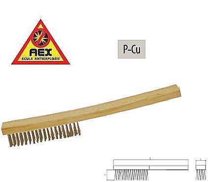Perii AEX - Perie de sârmă cu mâner lung - AEX