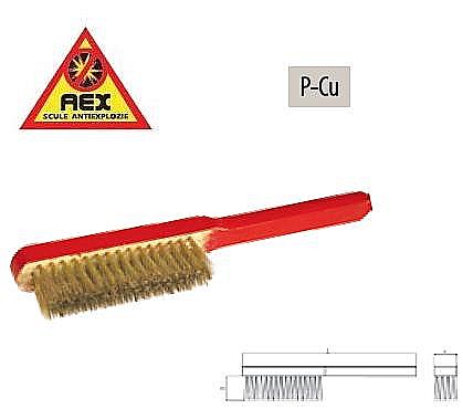 Perii AEX - Perie de sârmă cu mâner scurt - AEX