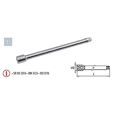 Truse de scule manuale - Prelungitoare 1” 400 mm