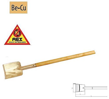 Scule Anti EX - Raclete cu mâner de lemn - AEX, B=50mm