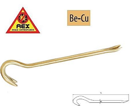 Pile,dalti,scule de mana AEX - Răngi curbate - AEX, L=1200mm