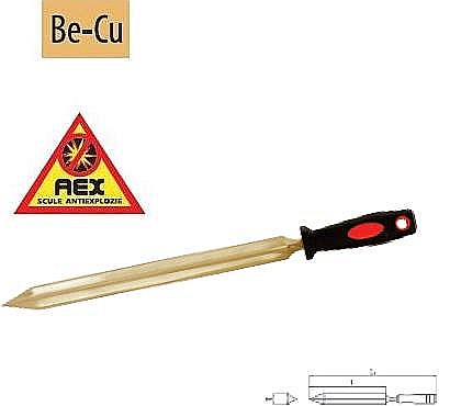 Scule Anti EX - Răzuitoare triunghiulare - AEX, L=160mm