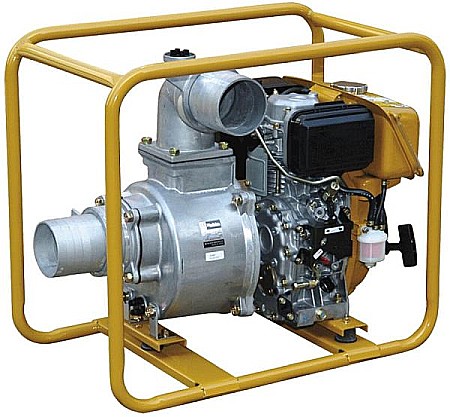 MOTOPOMPE - MOTOPOMPA APA SEMIUZATA 4'' motor DIESEL ROBIN, RD 75