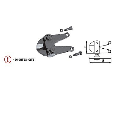 Scule Manuale - Set fălci de schimb pentru cleşti de tăiat buloane 750