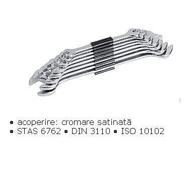 Chei fixe - Seturi chei fixe auto, STANDARD, în clemă/8 bucati