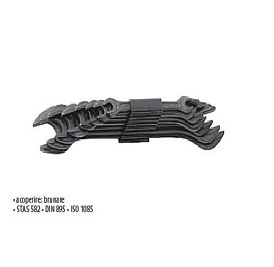 Chei fixe - Seturi chei fixe duble, în clemă 12 bucati