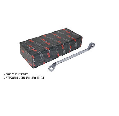 Chei inelare - Seturi chei inelare duble cotite, STANDARD, în cutie 12 bucati