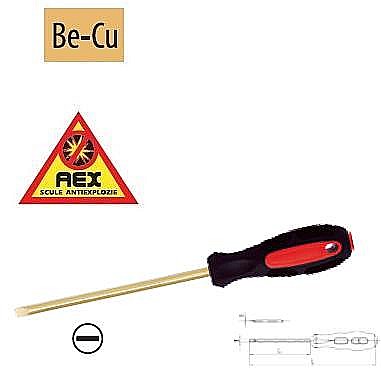 Surubelnite,biti AEX - Şurubelniţe pentru electricieni, locaş crestătură - AEX, 6x208mm