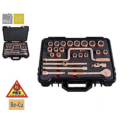 Truse AEX - Trusă 24 capete chei tubulare şi accesorii TCCT-101H×1/2” - AEX