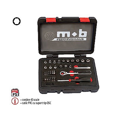 Truse de scule manuale - Trusă 43 capete şi accesorii M-TRAVERSANT SMALL