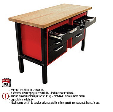 Banc de scule - Trusă industrială TSG7-164 contine 164 scule