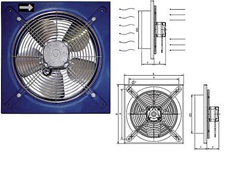 Ventilatoare axiale de perete - VENTILATOR AXIAL DE PERETE HPMF 200