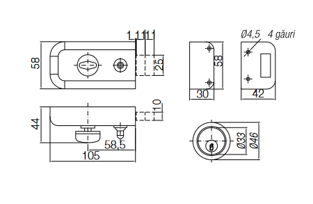 Broasca  APLICATA+CILINDRU  SIG. VOPSIT ALB 41011 [2]
